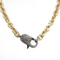 Greta Diamond Gold Lock