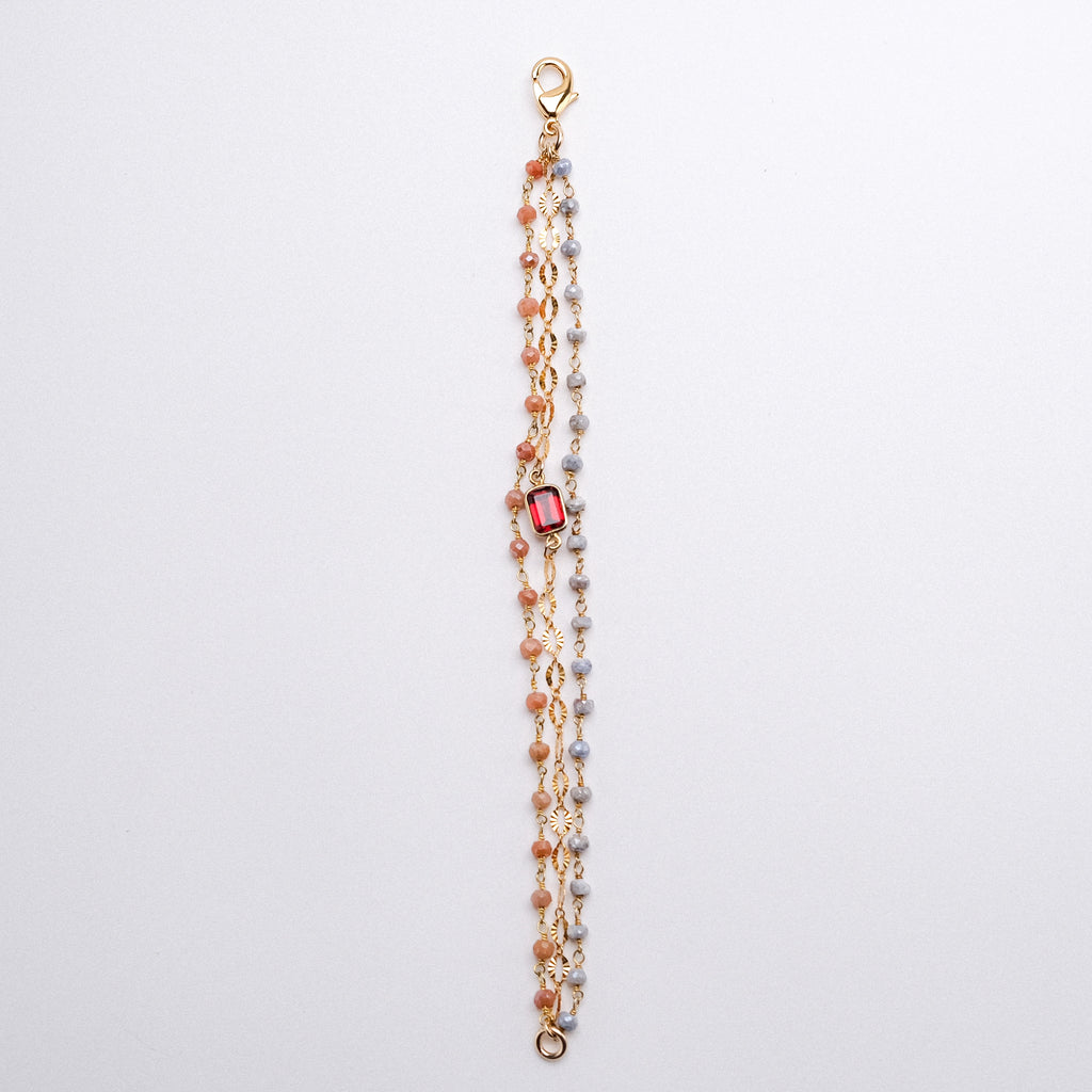 Gigi Bracelet - Tri-Moonstone