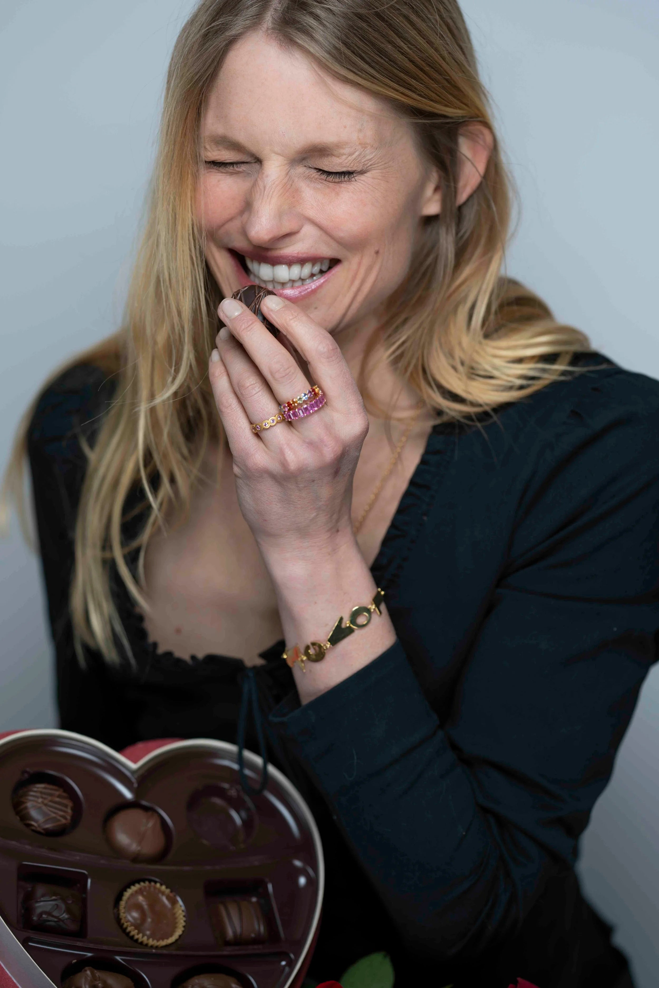 Pink Sapphire Stackers