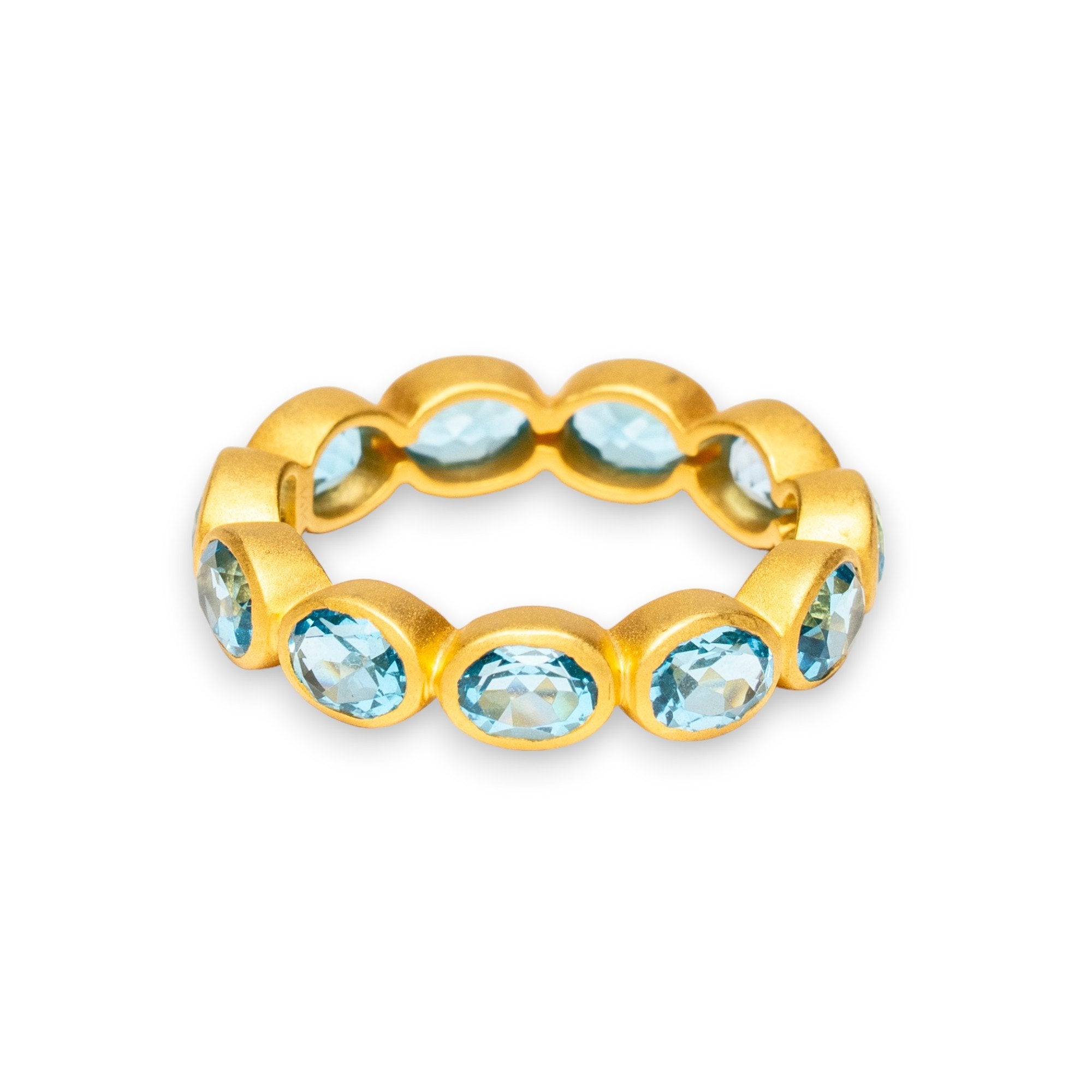 Camelot Ellipse London Blue Topaz