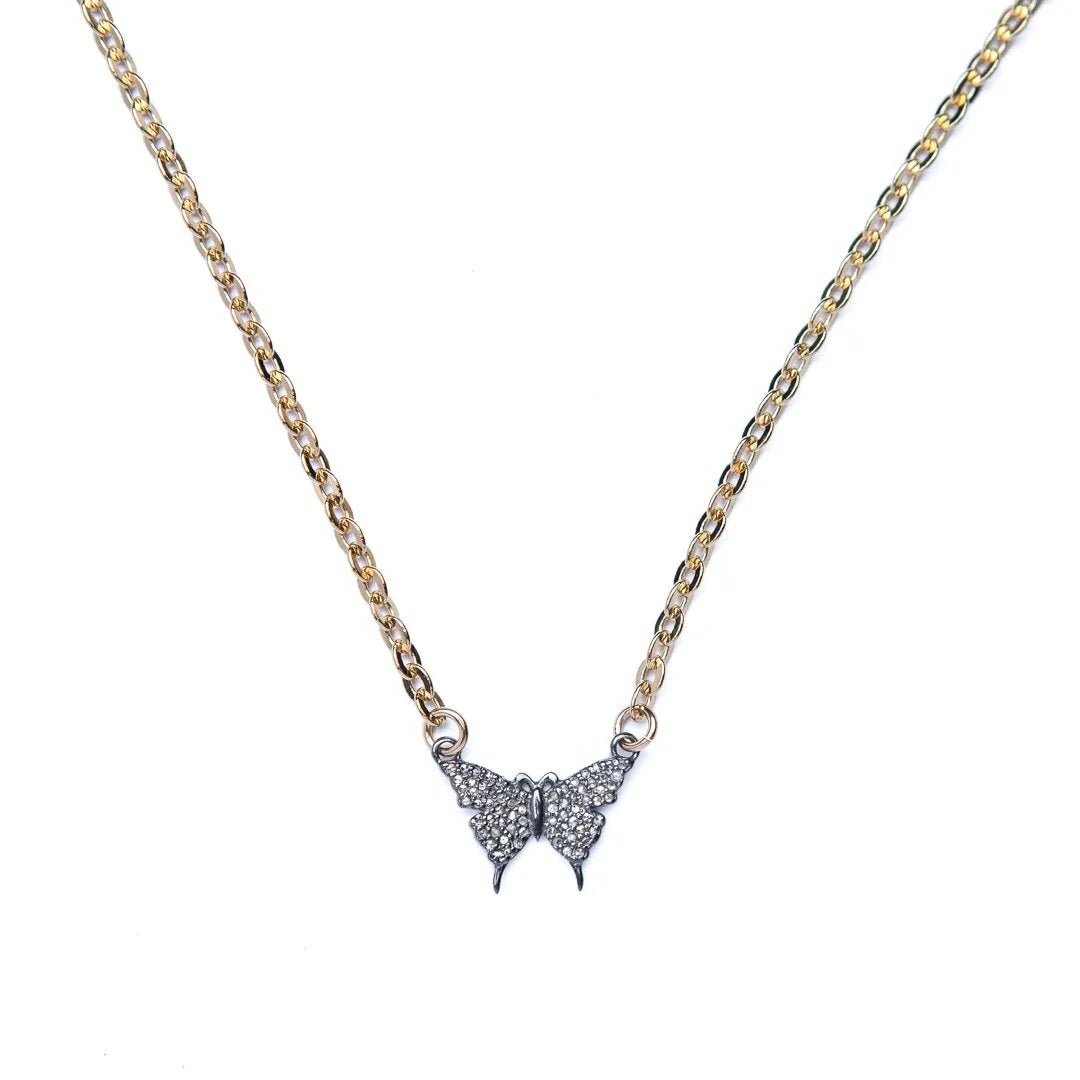 Diamond Butterfly Necklace