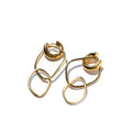 Gold Double Hoops