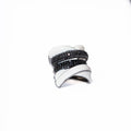 Black and White X Ring